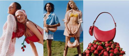 Tas Kate Spade New York Duo Mini warna Heirloom Tomato.